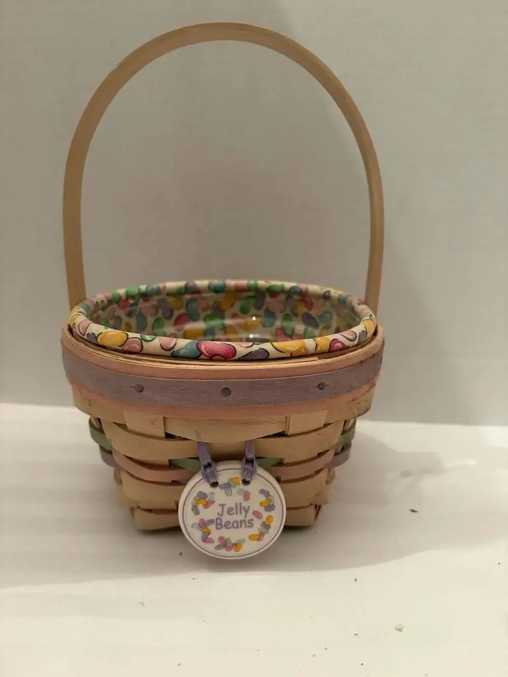 Longaberger 2000 Century Celebration Jelly Bean Basket with Liner